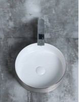 Detalle Lavabo fino CILIN PLATA de Probath