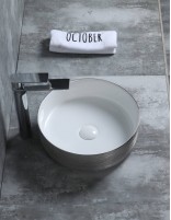 Detalle Lavabo fino CILIN PLATA de Probath