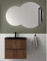 Conjunto Salgar Biba - 2 cajones con lavabo negro incluido