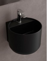 Lavabo suspendido negro - Monolith Mini de Salgar