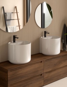 Lavabo a pared - Monolith Round de Salgar 2