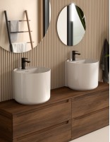 Lavabo a pared detalle sobremesa