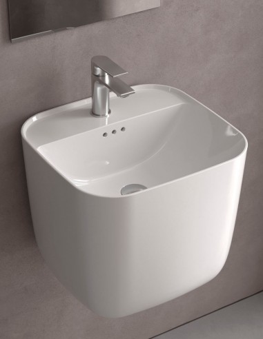 Lavabo pared cuadrado - Monolith Square de Salgar
