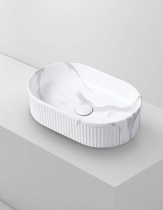 Lavabo fino CORINTO OVALO CALACATTA de Probath