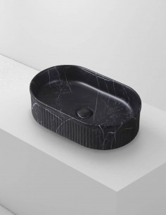 Lavabo fino CORINTO OVALO NEGRO MARQUINA de Probath