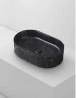 Lavabo fino CORINTO OVALO NEGRO MARQUINA de Probath