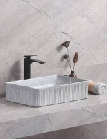 Detalle Lavabo fino CORINTO RT5034 GRIS PIETRA de Probath