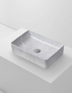 Lavabo fino CORINTO RT5034 GRIS PIETRA de Probath