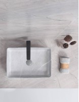 Detalle Lavabo fino CORINTO RT5034 GRIS PIETRA de Probath