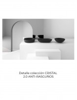 Detalle Lavabo Cristal 2.0 OVAL NEGRO de Probath
