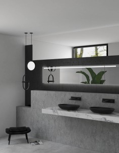 Lavabo Cristal 2.0 OVAL NEGRO de Probath 2