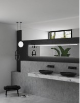 Detalle Lavabo Cristal 2.0 OVAL NEGRO de Probath