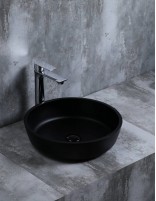 Detalle Lavabo Cristal 2.0 CILIN NEGRO de Probath