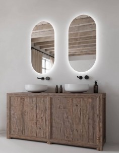 Espejo ovalado con luz ambiental CAPSUL de BathDecor 2