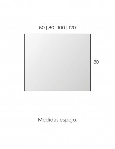 Espejo con bisel trasero - GIZA de BathDecor 2