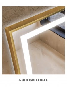 Espejo con marco metálico - TUNA de BathDecor 2