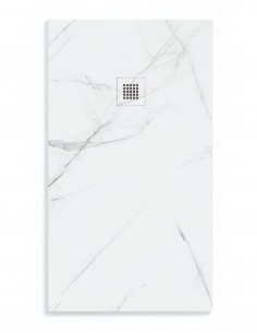 Plato de ducha imitación mármol - blanco Creative Skin de Nuovvo