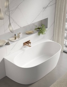 Detalle Bañera vista blanca DENIS de NUOVVO