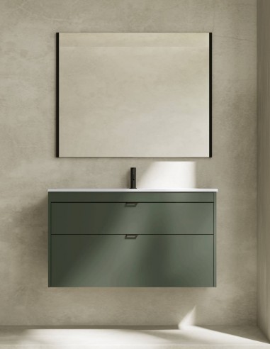 Mueble de baño Royo Logika 2 cajones + lavabo integrado