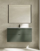 Mueble de baño Royo Logika 2 cajones + lavabo integrado