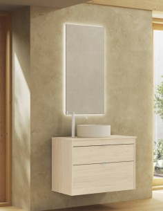 Mueble de baño Royo Logika 2 cajones + lavabo sobre encimera 2