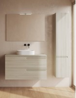 Mueble de baño Econic Compact 2 cajones + lavabo sobre encimera - de Royo