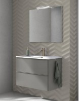 Mueble de baño Dai 2 cajones + lavabo integrado - de Royo