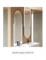 Detalle espejos Mueble de baño Dai 2 cajones + lavabo integrado - de Royo