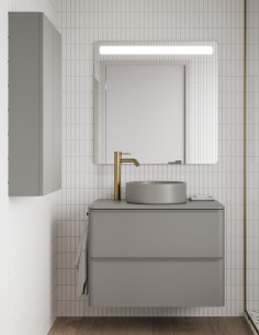 Mueble de baño Dai 2 cajones + lavabo sobre encimera SUN