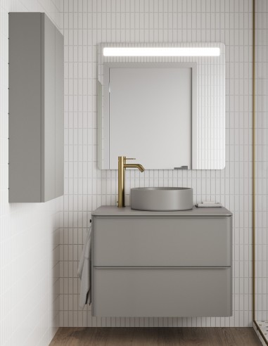 Mueble de baño Dai 2 cajones + lavabo sobre encimera SUN