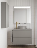 Mueble de baño Dai 2 cajones + lavabo sobre encimera SUN