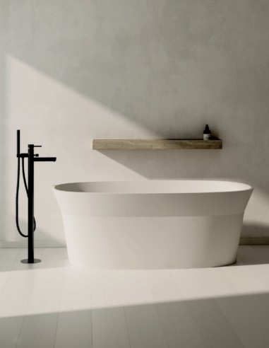 Bañera exenta blanca ovalada - LENN de NUOVVO