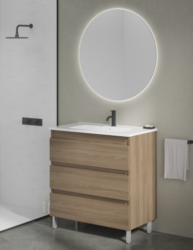 Mueble de baño Kena 3 cajones + lavabo integrado - ROYO