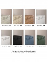 Acabados Mueble de baño Econic Compact 2 cajones + lavabo sobre encimera - de Royo