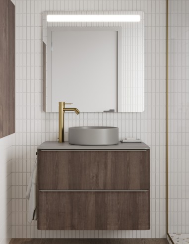 Mueble de baño Dai 2 cajones + lavabo sobre encimera SUN