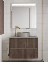 Mueble de baño Dai 2 cajones + lavabo sobre encimera SUN