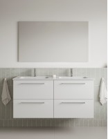 Mueble de baño Easy 120 cm 4 cajones + lavabo integrado de Royo Acabado Blanco Brillo