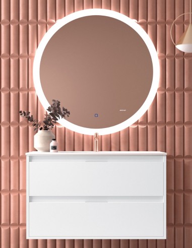 Mueble de baño colgante lavabo - ENMA 2 cajones