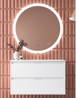 Mueble de baño colgante lavabo - ENMA 2 cajones