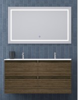 Mueble de baño colgante lavabo doble ribons