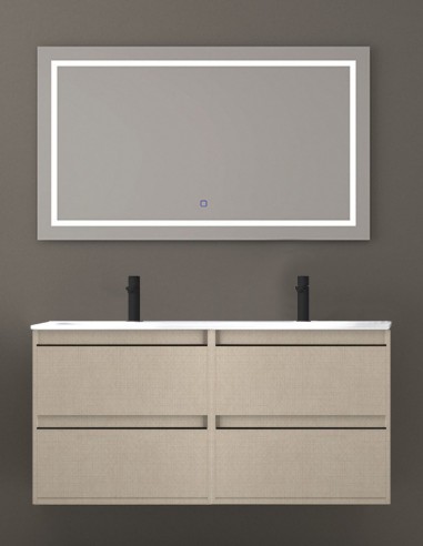 Mueble cuarto baño con lavabo doble OSUNA 4 cajones nairobi