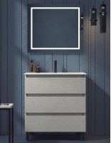 Mueble baño patas negras cairo