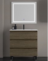 Mueble baño patas negras ribons