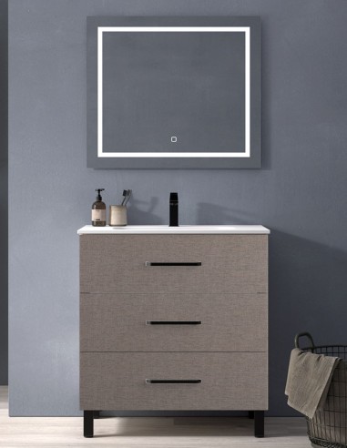Mueble baño detalles negros - 3 o 6...