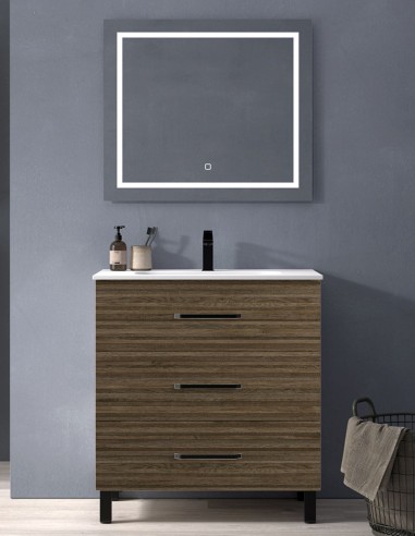 Mueble baño detalles negros - 3 o 6...