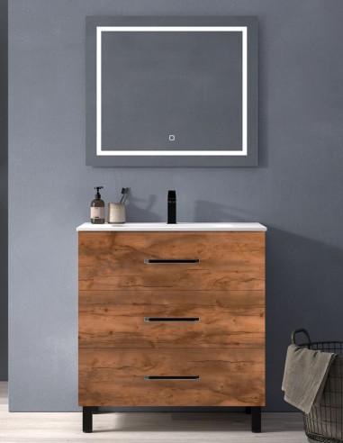 Mueble baño detalles negros - 3 o 6...