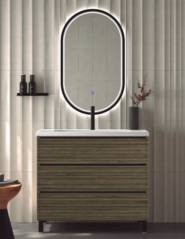 Mueble con detalles negros 3 cajones...