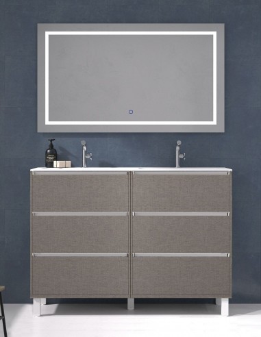 Mueble 6 cajones - lavabo doble seno...