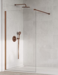 Mampara cobre fija - vidrio de 8 mm. SCREEN de GME