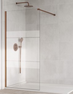 Mampara cobre fija - vidrio de 8 mm. SCREEN de GME 2